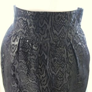 Vintage embossed leather Escada pencil skirt S/M